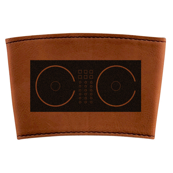 Custom Music DJ Master Leatherette Cup Sleeve