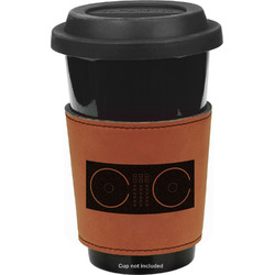 Music DJ Master Leatherette Cup Sleeve - Double Sided (Personalized)