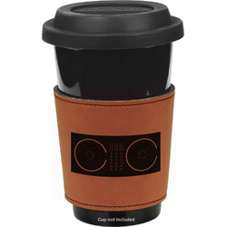 Music DJ Master Leatherette Cup Sleeve - Single Sided