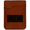 Music DJ Master Cognac Leatherette Phone Wallet close up