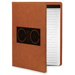 Music DJ Master Leatherette Portfolio with Notepad - Small - Double Sided (Personalized)