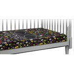 Music DJ Master Crib Fitted Sheet w/ Name or Text