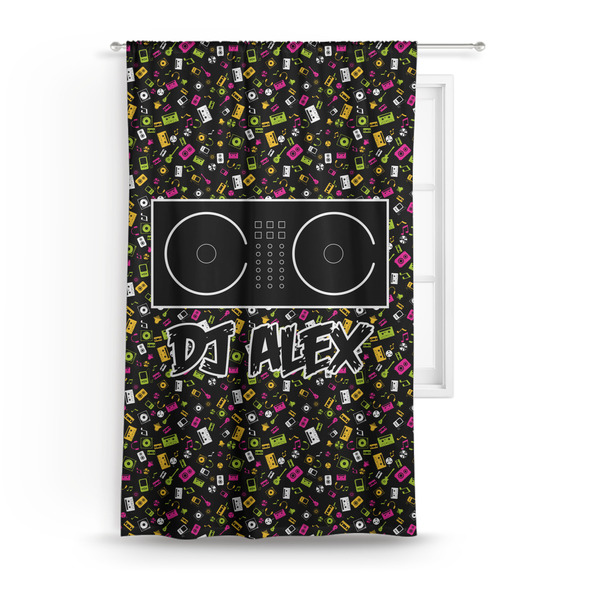 Custom Music DJ Master Curtain - 50"x84" Panel (Personalized)