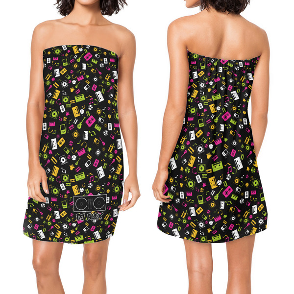 Music DJ Master Custom Bath Wrap - Front & Back View