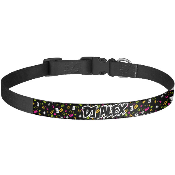 Custom Music DJ Master Dog Collar - Large (Personalized)