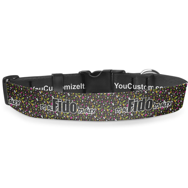 Custom Music DJ Master Deluxe Dog Collar - Toy (6" to 8.5") (Personalized)