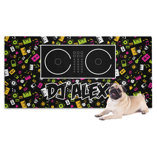Custom Music DJ Master Dog Towel w/ Name or Text
