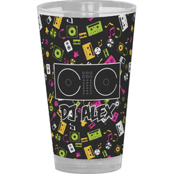 DJ Music Master Pint Glass - Full Color (Personalized)