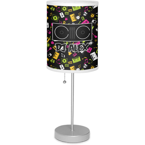 Custom Music DJ Master 7" Drum Lamp with Shade Polyester (Personalized)
