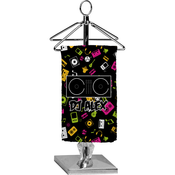 Custom Music DJ Master Finger Tip Towel - Full Print w/ Name or Text