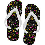 Music DJ Master Flip Flops - XSmall w/ Name or Text