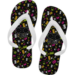 Music DJ Master Flip Flops - Small w/ Name or Text
