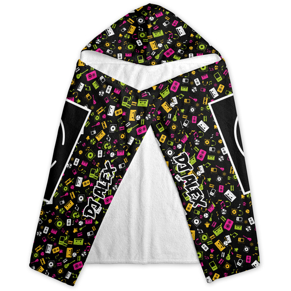 Music DJ Master Hooded Towel - Folded