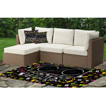 DJ Music Master Indoor / Outdoor Rug - Custom Size w/ Name or Text