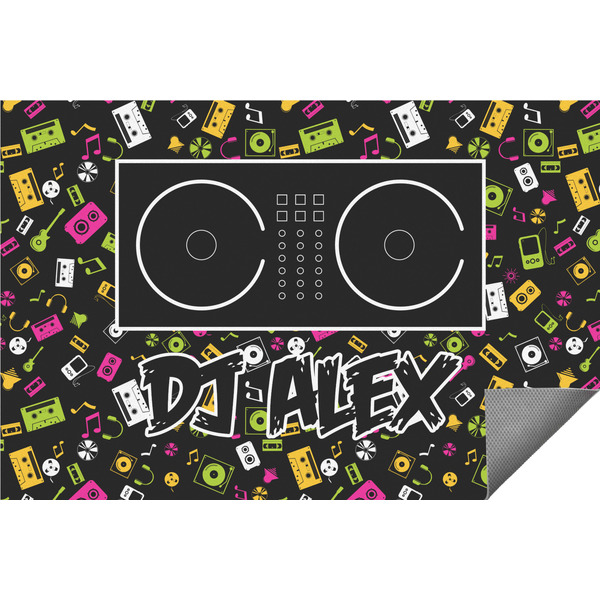 Custom Music DJ Master Indoor / Outdoor Rug - 2'x3' w/ Name or Text