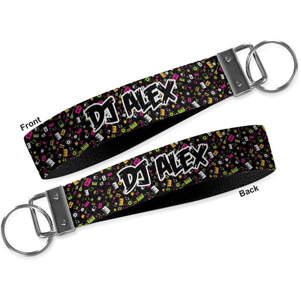 Music DJ Master Key-chain - Metal and Nylon - Front and Back