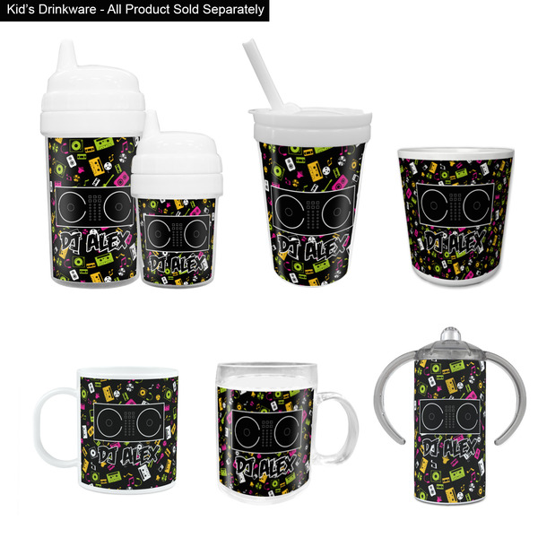Music DJ Master Kid's Drinkware - Customized & Personalized