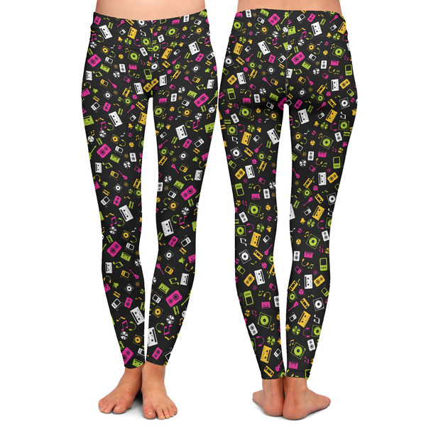 Music DJ Master Ladies Leggings - Front and Back