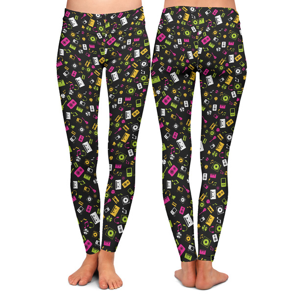 Music DJ Master Ladies Leggings - Front and Back