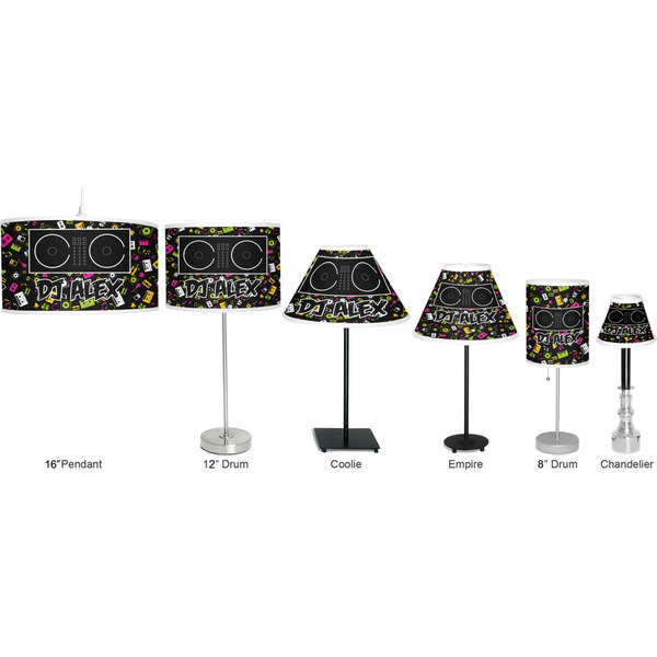 Music DJ Master Lamp Full View Size Comparison