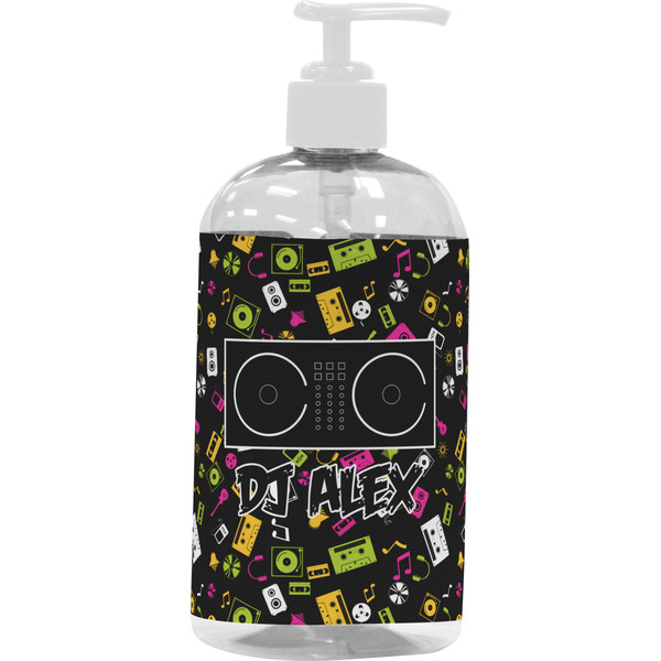 Custom Music DJ Master Plastic Soap / Lotion Dispenser (16 oz - Large - White) (Personalized)
