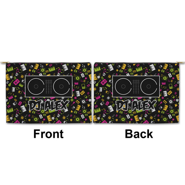 Music DJ Master Large Zipper Pouch Approval (Front and Back)