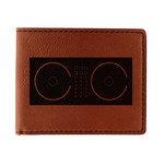 Music DJ Master Leatherette Bifold Wallet - Double Sided (Personalized)
