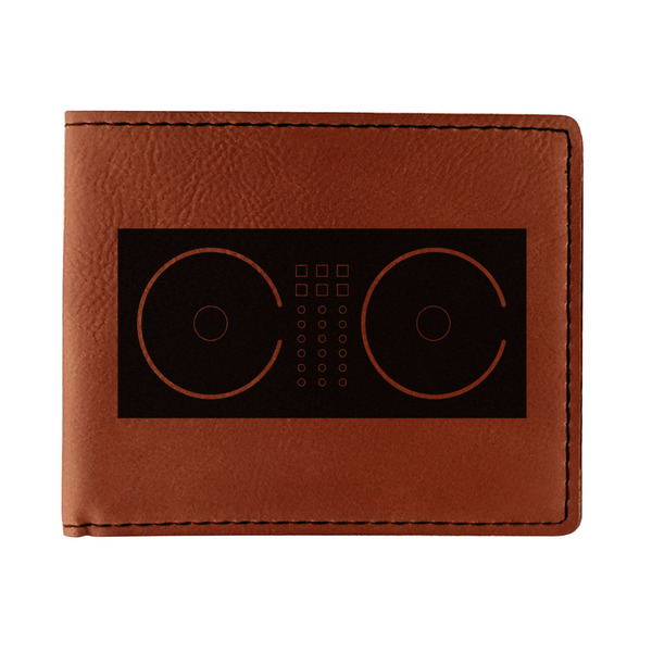 Custom Music DJ Master Leatherette Bifold Wallet - Double Sided (Personalized)