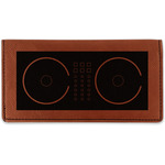 Music DJ Master Leatherette Checkbook Holder - Single Sided