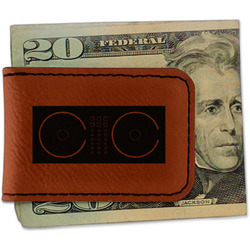 Music DJ Master Leatherette Magnetic Money Clip - Single Sided (Personalized)