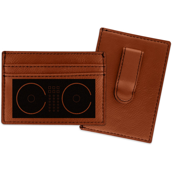 Custom Music DJ Master Leatherette Wallet with Money Clip