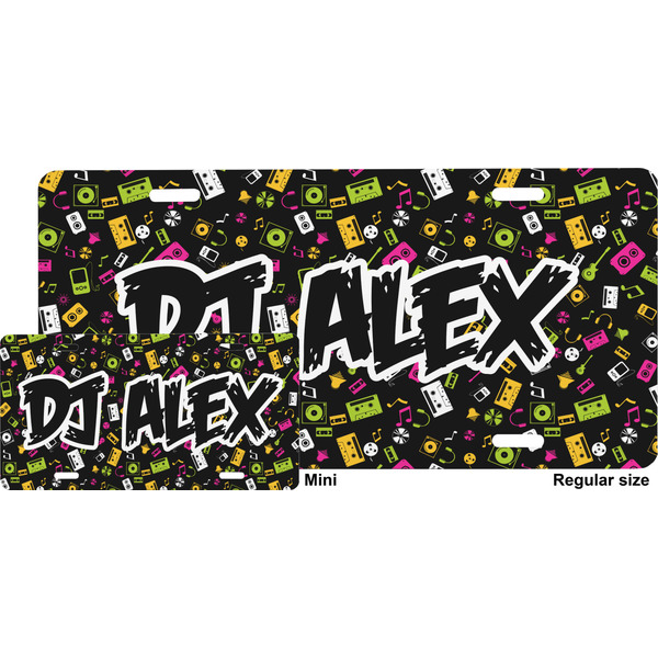 Music DJ Master License Plate (Sizes) Four Holes