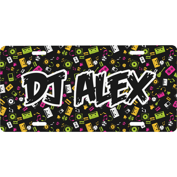 Custom Music DJ Master Front License Plate (Personalized)