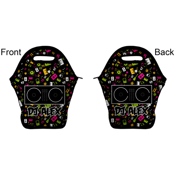 Music DJ Master Lunch Bag - Front and Back