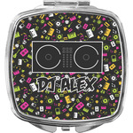 Music DJ Master Compact Makeup Mirror w/ Name or Text