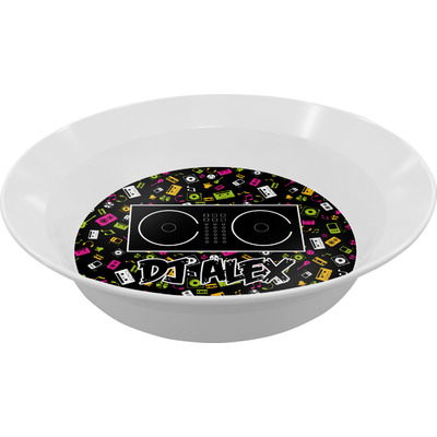 DJ Music Master Melamine Bowl (Personalized)