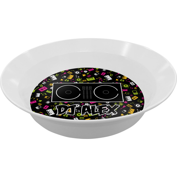 Custom DJ Music Master Melamine Bowl (Personalized)