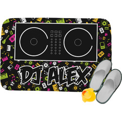 Music DJ Master Memory Foam Bath Mat - 34"x21" w/ Name or Text