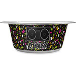 Music DJ Master Stainless Steel Dog Bowl (Personalized)
