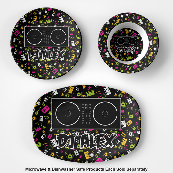 Music DJ Master Microwave & Dishwasher Safe CP Plastic Dishware - Group