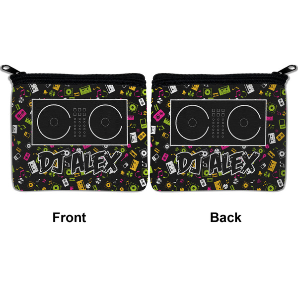 Music DJ Master Neoprene Coin Purse - Front & Back (APPROVAL)