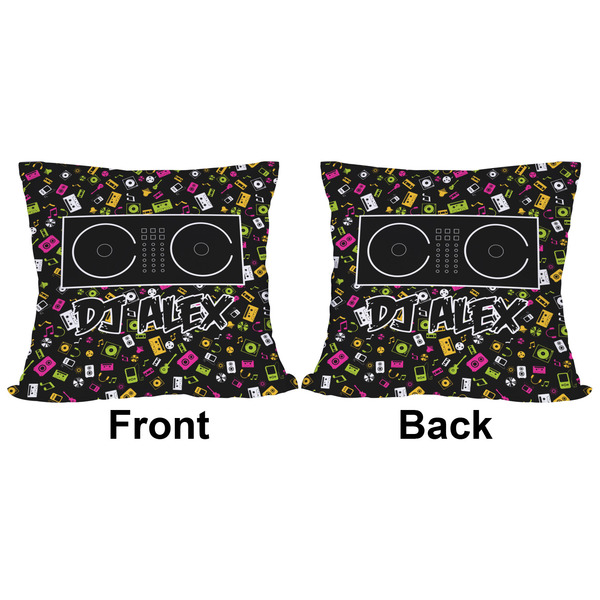Music DJ Master Outdoor Pillow - 16x16