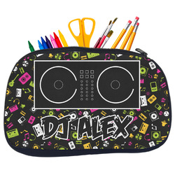 DJ Music Master Neoprene Pencil Case - Medium w/ Name or Text