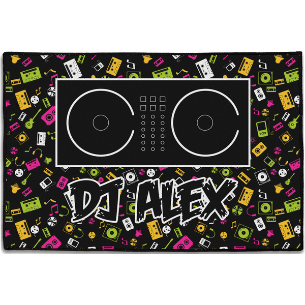 Custom Music DJ Master Door Mat - 36"x24" w/ Name or Text