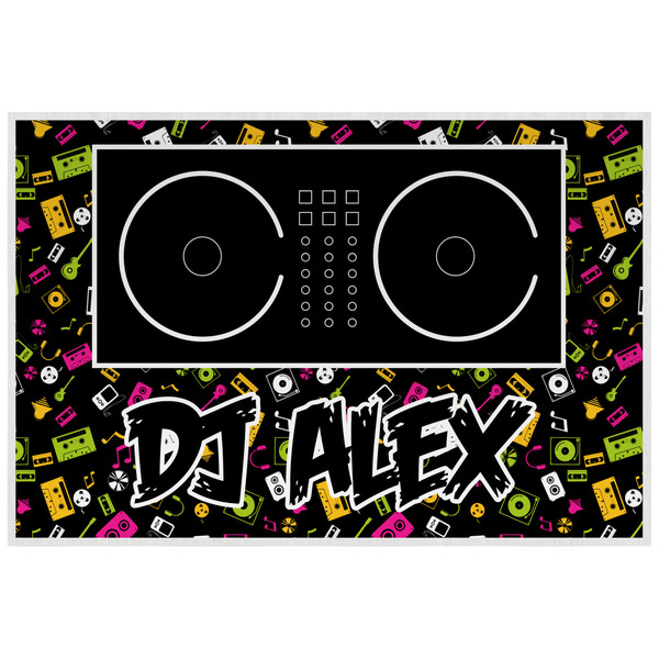 Music DJ Master Personalized Placemat (Back)