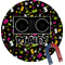 Music DJ Master Personalized Round Fridge Magnet