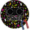 Music DJ Master Round Fridge Magnet (Personalized)