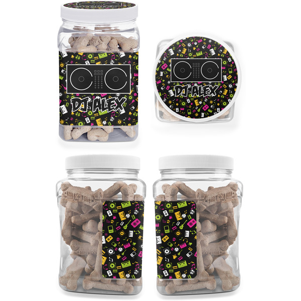 Music DJ Master Pet Treat Jar - Multiple Angles