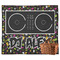 Music DJ Master Outdoor Picnic Blanket w/ Name or Text