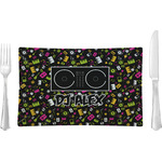Music DJ Master Rectangular Glass Lunch / Dinner Plate - Single or Set (Personalized)